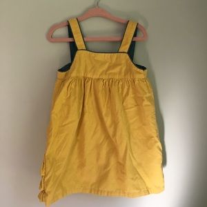 Yellow corduroy mini Boden dress